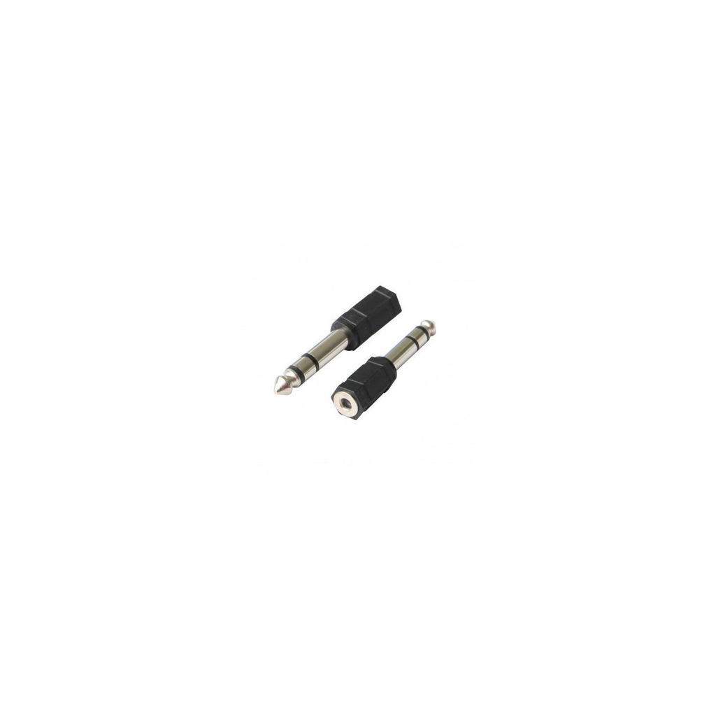 POSS Adaptador estéreo 6.3mm-F/3.5mm-F PSAUD12 Preto l'adaptateur stéréo