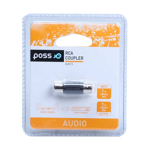 [3615004416732] POSS Coupleur RCS-F/RCA-F PSAUD13 Noir