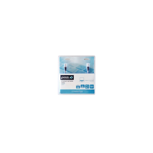 [3615004416824] POSS Câble Crossover Ethernet PSCOM19 Gris 10 mètres
