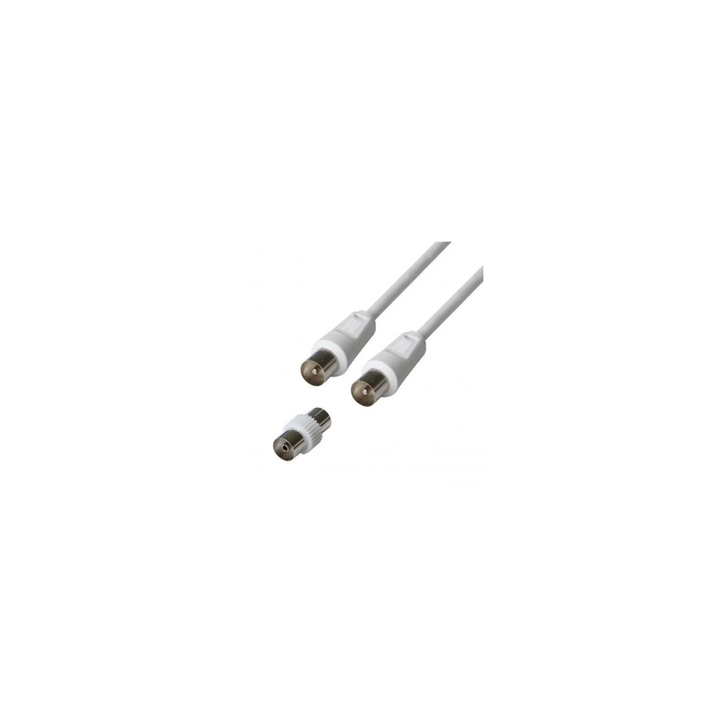POSS Coaxial Cable F/F PSANT10 White 10m