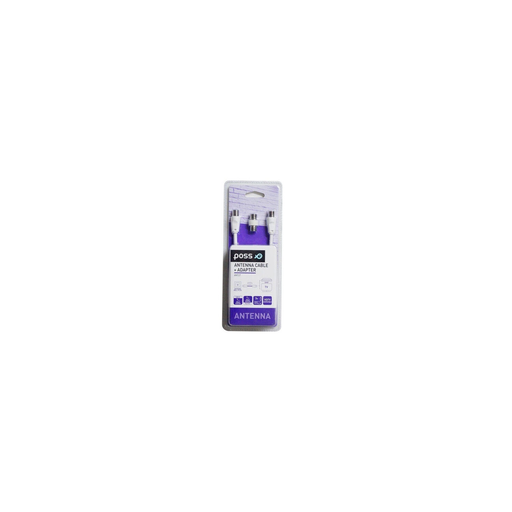 [3615004416923] POSS Câble d'antenne + Adaptateur PSANT27 Blanc