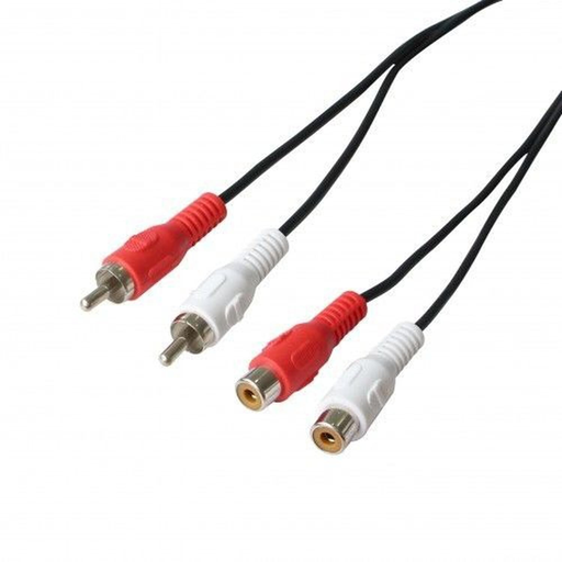 [3615004416961] POSS Câble audio d'extension Rca PSAUD06 Rouge/Blanc le câble