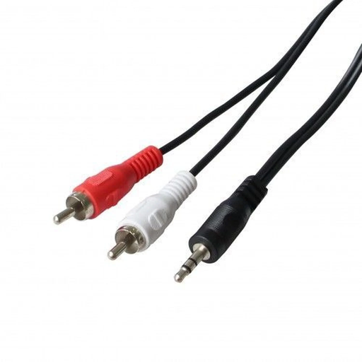 [3615004417050] POSS Câble audio Jack/Rca PSAUD21 Noir/Blanc/Rouge