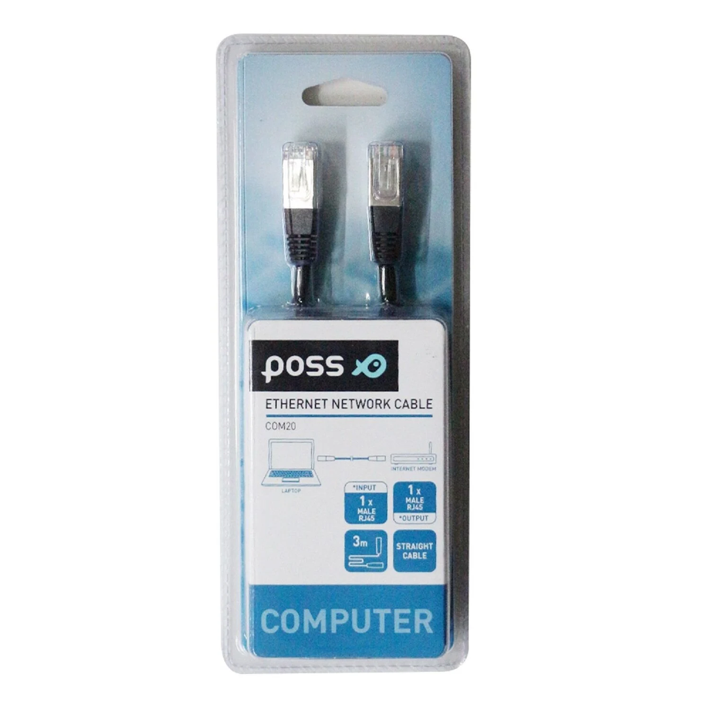 POSS Câble ethernet PSCOM20 3m