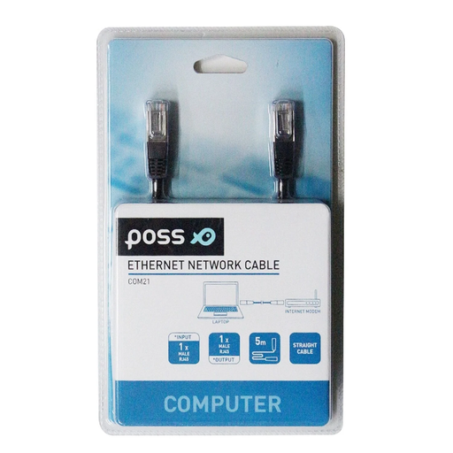 [3615004417128] POSS Câble ethernet PSCOM21 5m