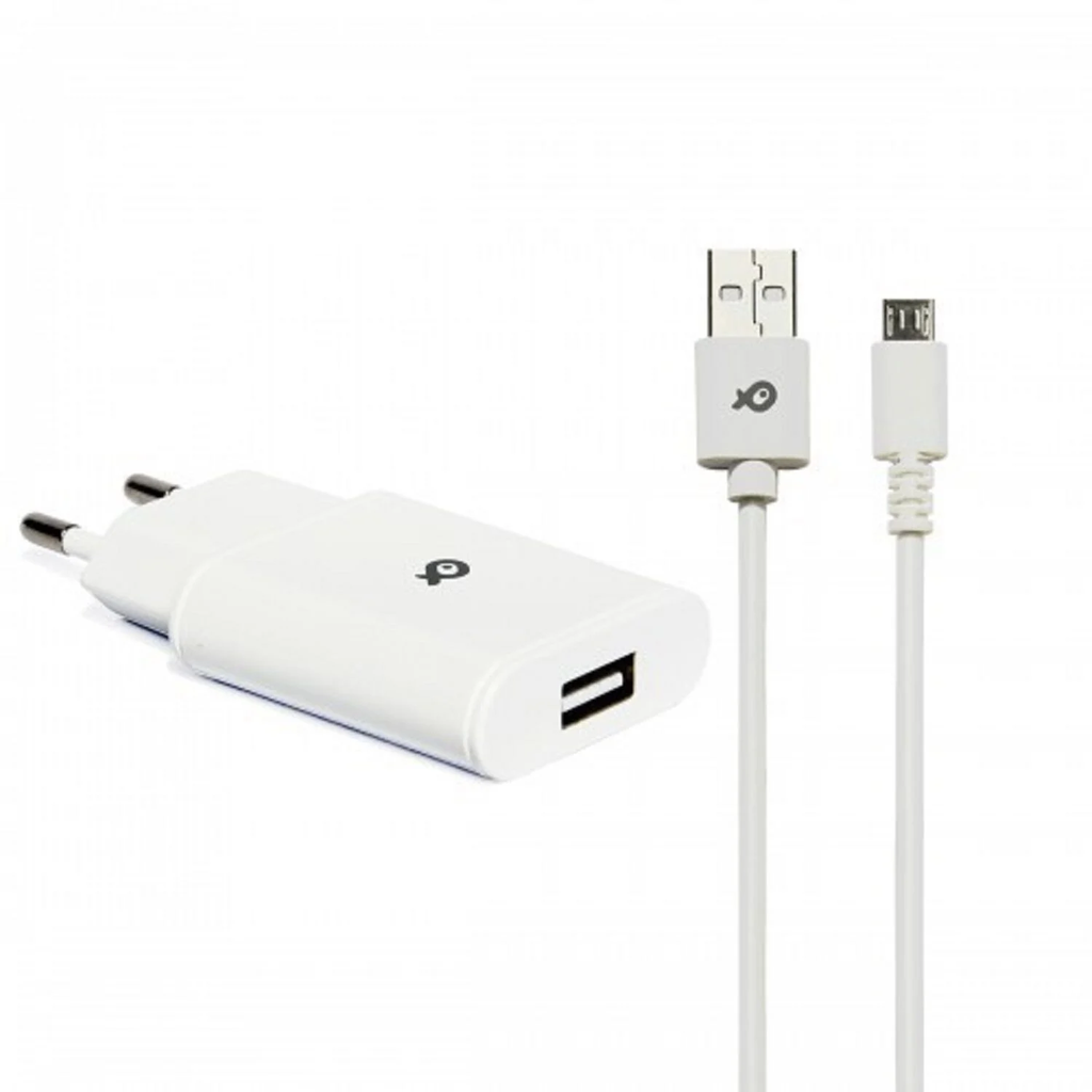 POSS Chargeur USB + câble USB A/microUSB