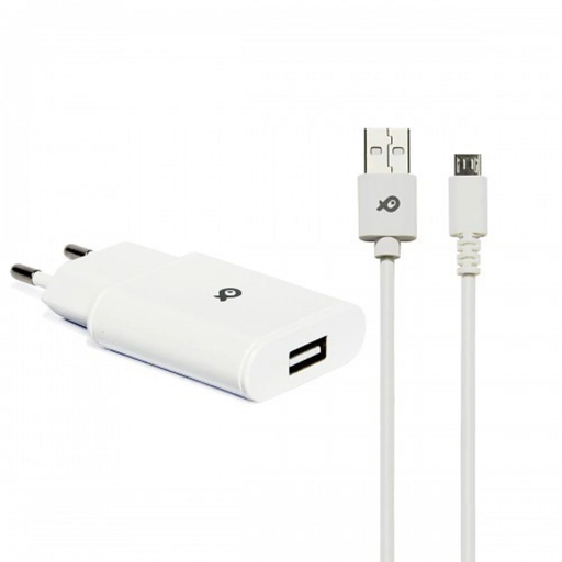 [3615004514940] POSS White Charger with Micro USB Cable