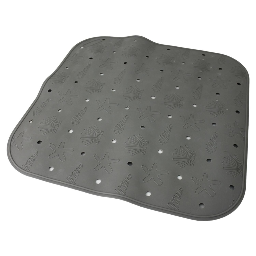 CARREFOUR Tapis de douche antidérapant plastique marron HOME le tapis de douche