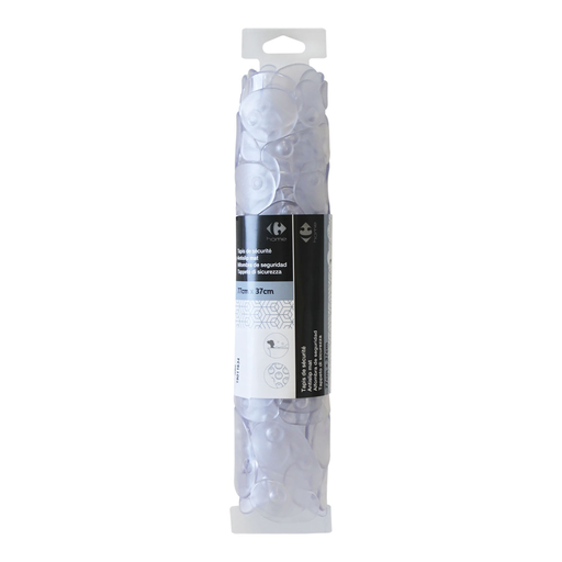 [3615004923056] CARREFOUR Tapis de bain galets transparent 77 x 53cm
