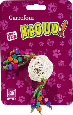 Carrefour Jouet Chat Balle Naturelle Crf