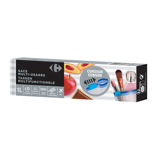 [3615005335674] CARREFOUR Multi-purpose slider bags x 15
