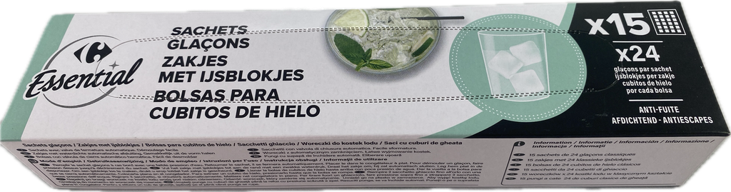 CARREFOUR Ice Cubes 15-pack
