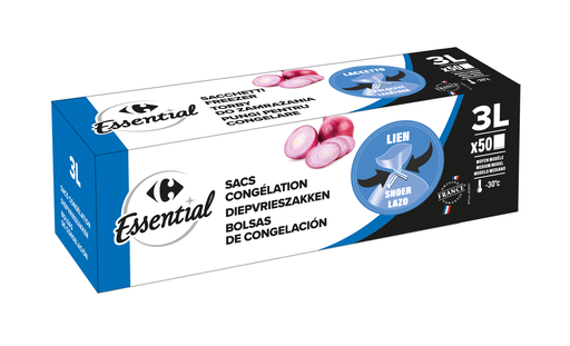 [3615005360690] CARREFOUR Sacs congélation moyen modèle 3 L