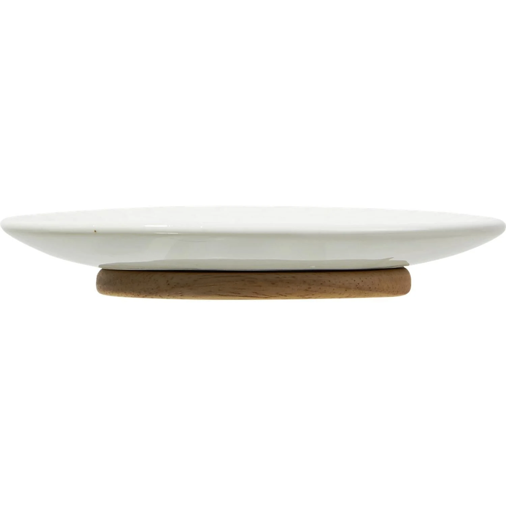 CARREFOUR Jabonera de cerámica blanca HOME le porte-savon