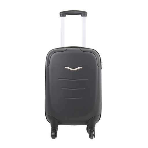 [3615005622958] CARREFOUR Mala ABS preta 4 rodas 53cm