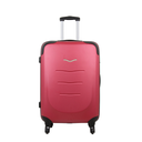 CARREFOUR Maleta 4 ruedas ABS frambuesa 73cm