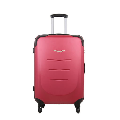 [3615005623009] CARREFOUR 4-wheel ABS Suitcase Raspberry 73cm
