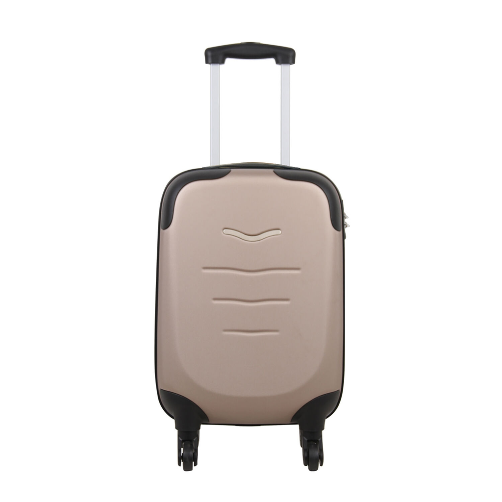 CARREFOUR ABS Suitcase Sand 4 Wheels 53cm
