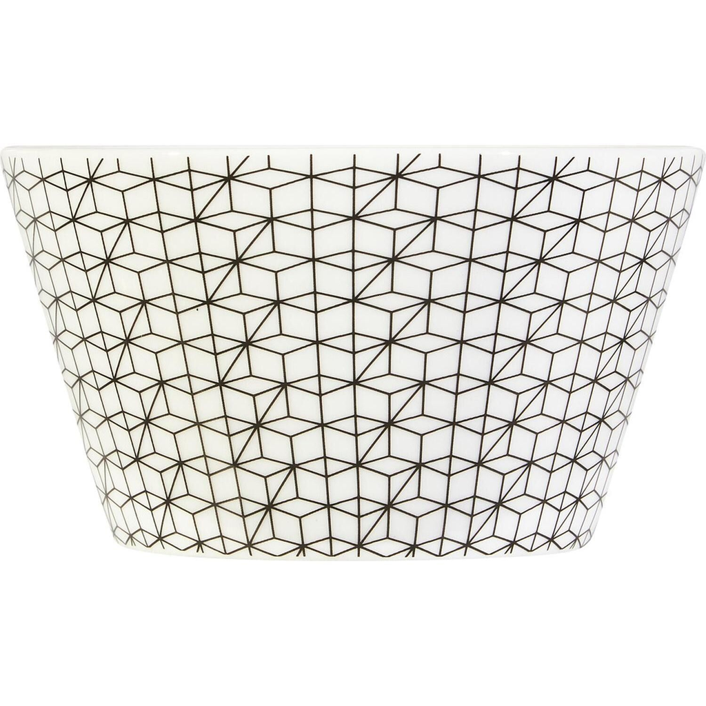 PETITE COLLECTION Cosmos Black Porcelain Bowl 13cm, the bowl