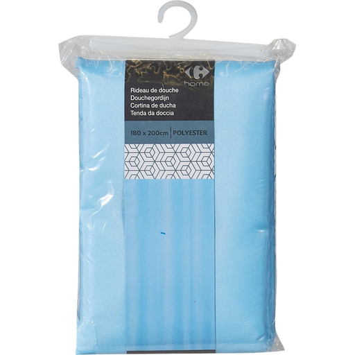 [3615005693088] CARREFOUR Shower Curtain 180 x 200cm polyester peva HOME