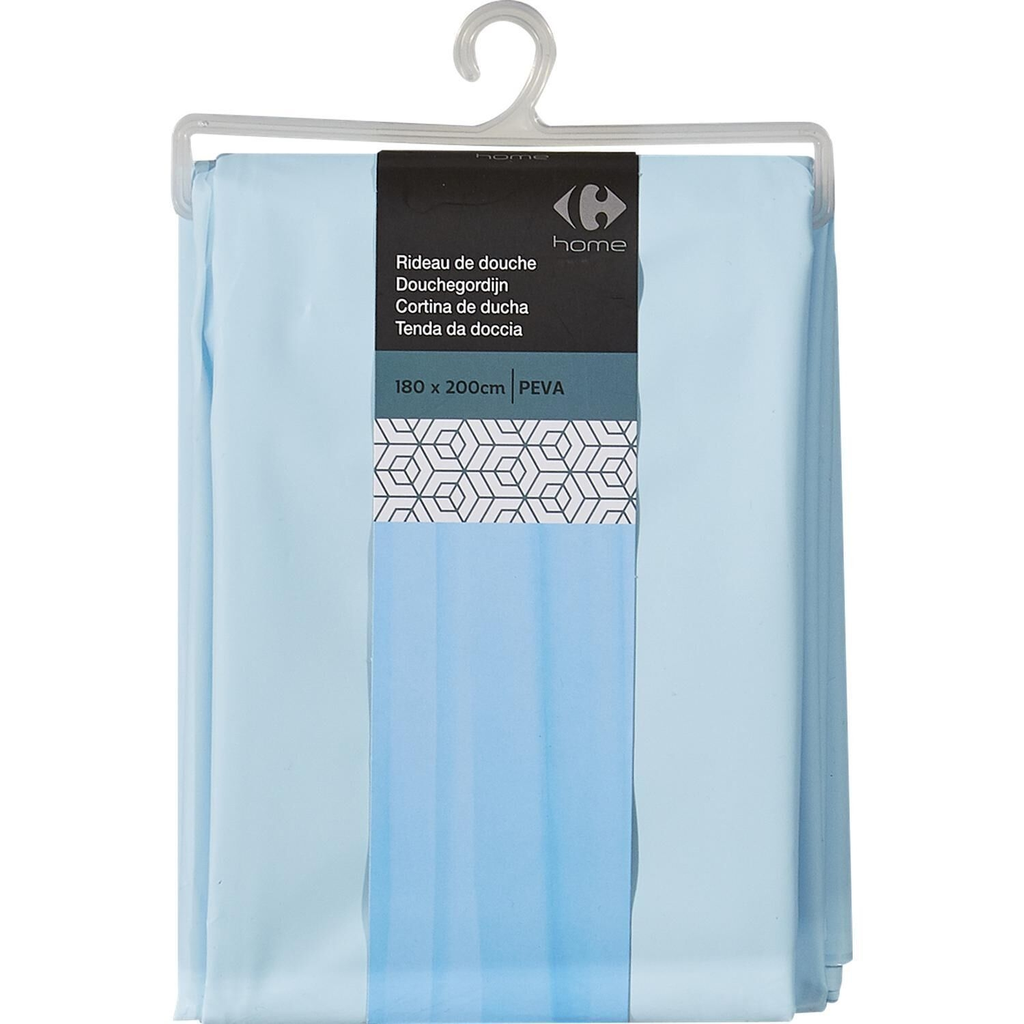 CARREFOUR Shower Curtain 180 x 200cm polyester peva HOME