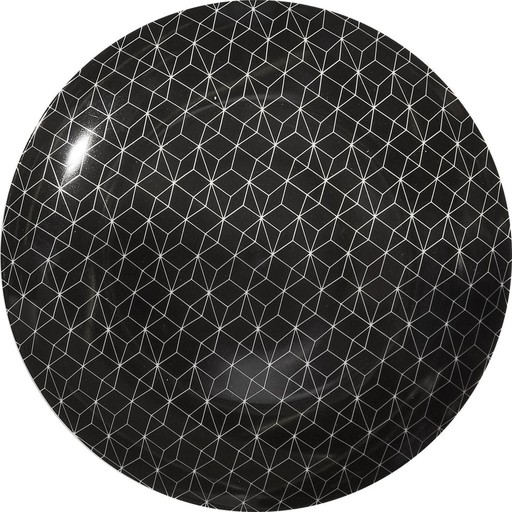 [3615005695440] PETITE COLLECTION Dessert plate 19cm white / black porcelain