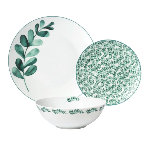 [3615005695549] CARREFOUR Serviço 18 peças Eucalyptus HOME