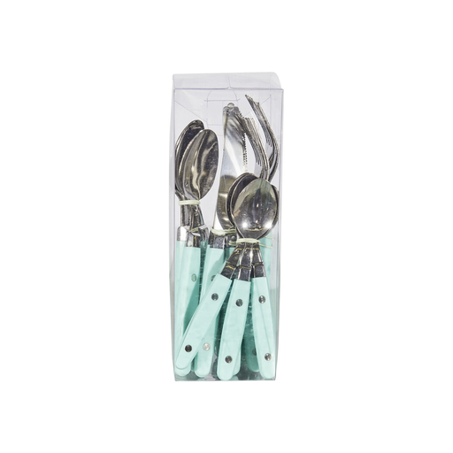 [3615005696874] CARREFOUR HOME Blue Cutlery Set 24 pieces