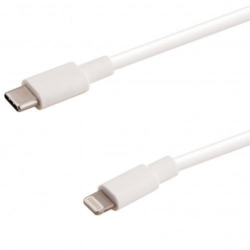 [3615008741021] POSS Cable de conexión USB C Lightning PSLC1M19 Blanco