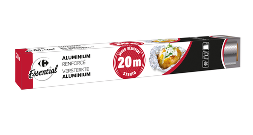 [3615008895281] CARREFOUR Papier aluminium renforcé 20m