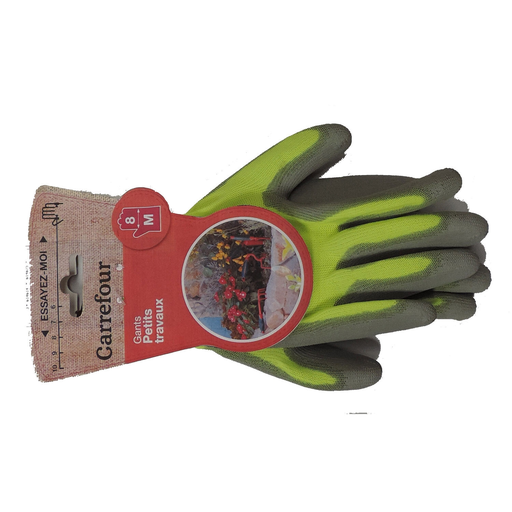 [3616180034840] CARREFOUR Gants de jardinage petits travaux taille L/8
