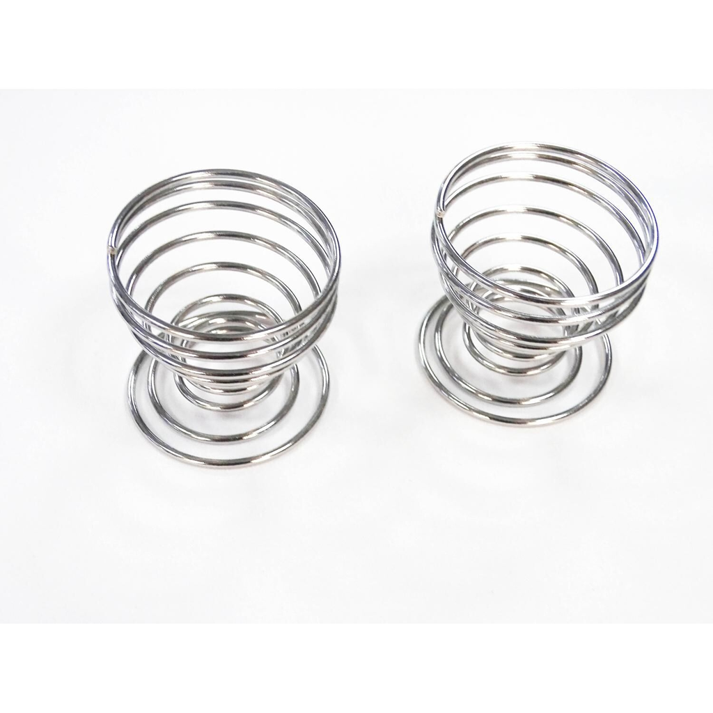CARREFOUR Coquetier inox x2 HOME, le lot de 2