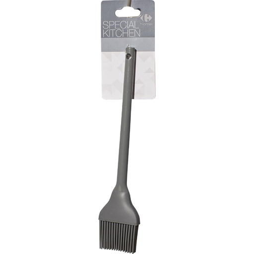 [3616180854264] CARREFOUR Pincel silicone cinzento 1 unidade