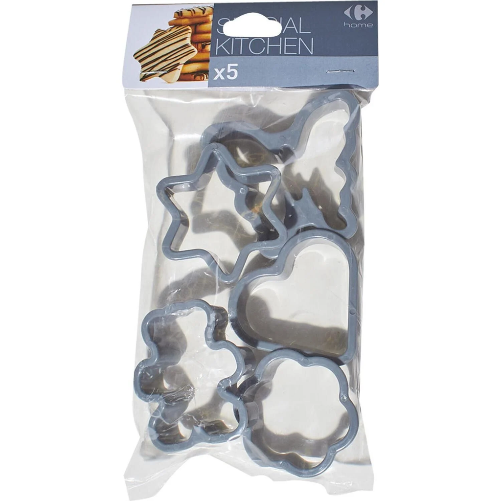CARREFOUR Cortantes de massa set de 5 HOME le lot de 5
