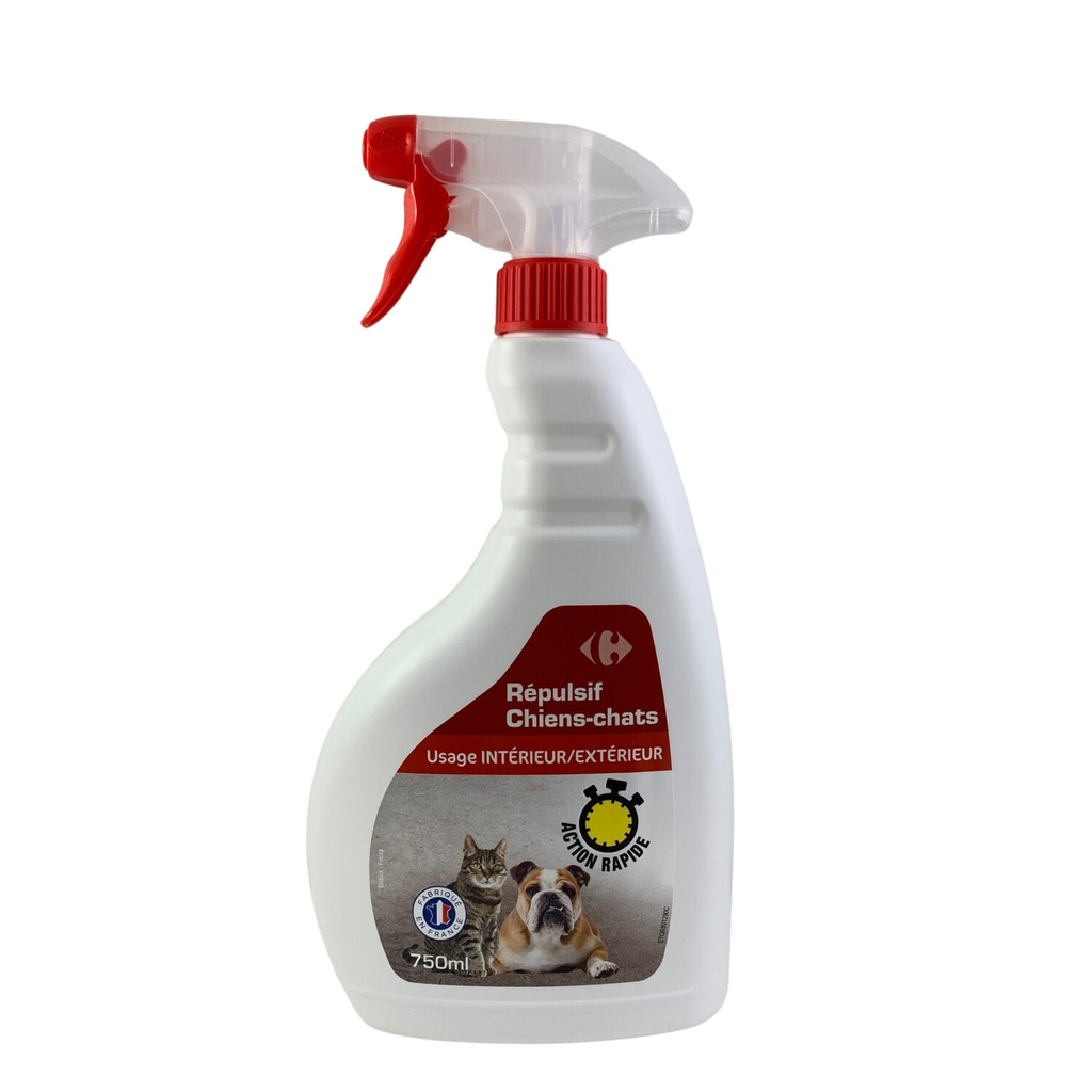 CARREFOUR Repelente perros y gatos líquido en spray 750 ml
