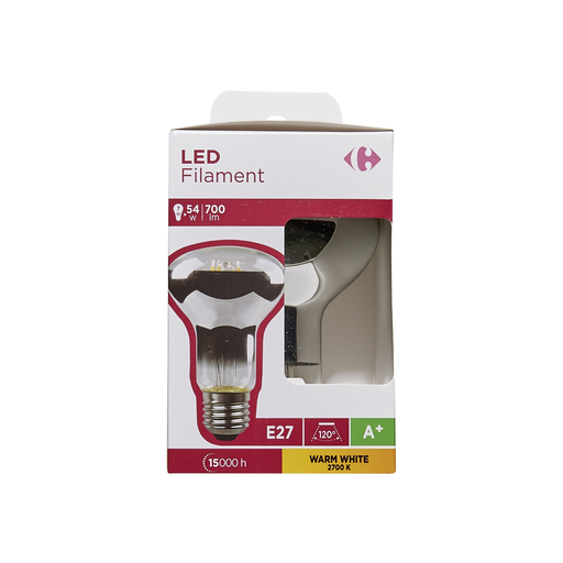 [3616180982783] CARREFOUR Ampoules LED E27 réflecteur R80 54W lot de 1