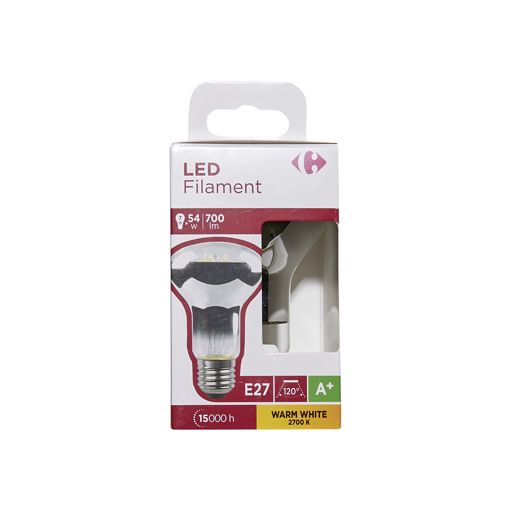 CARREFOUR Ampoules LED E27 réflecteur R63 54W le lot de 1