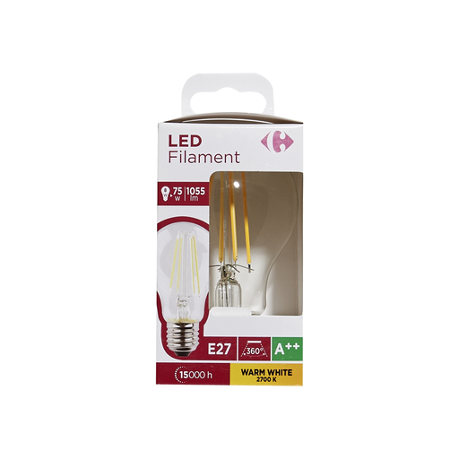 [3616180999910] CARREFOUR LED Bulb 8W E27 1 unit