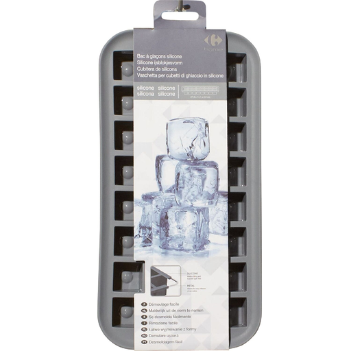 [3616181008888] CARREFOUR Forma de gelo flexível HOME 1 unidade