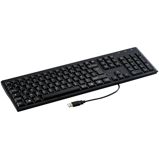 [3616181024796] POSS Wired Keyboard PSK301BK Black 1 unit