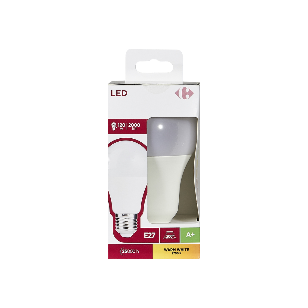 CARREFOUR LED Bulbs E27 Standard 120W Warm White 1-Pack