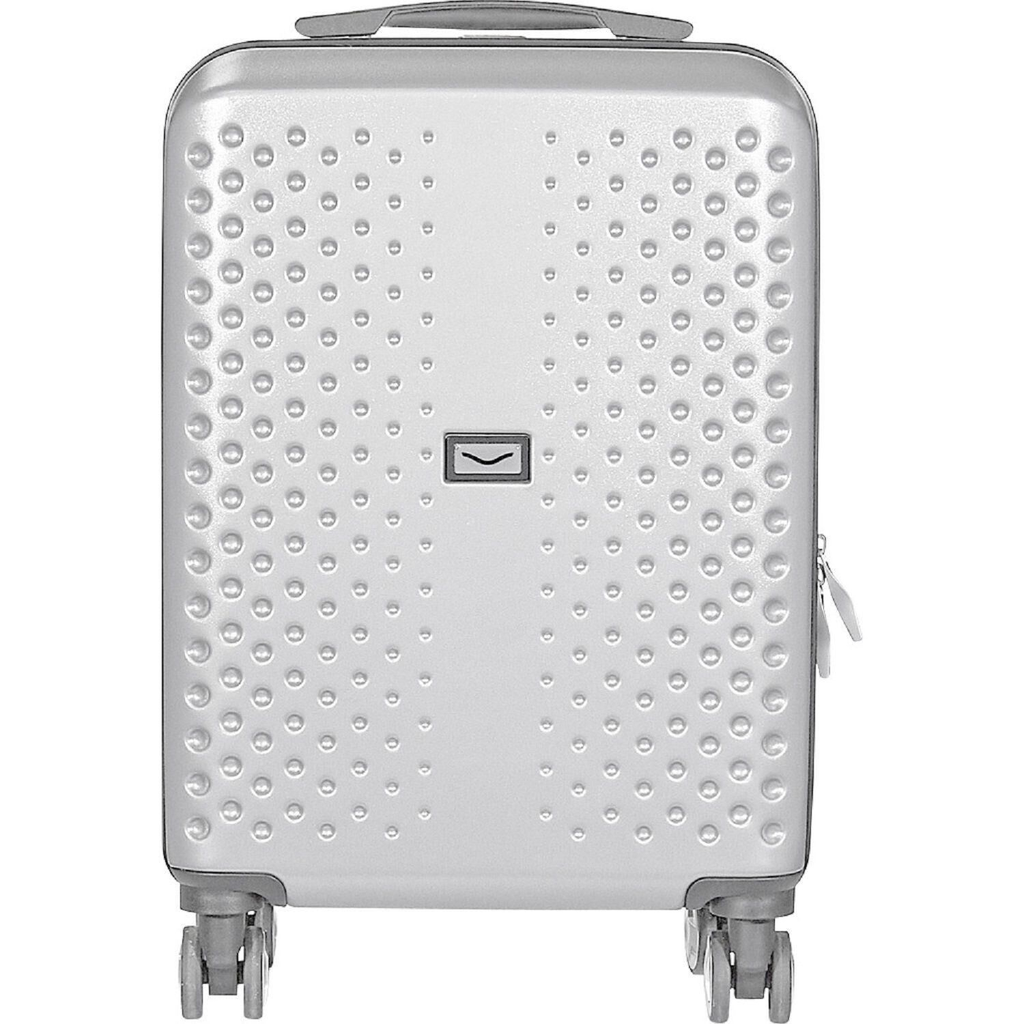 CARREFOUR Maleta Rígida 4 Ruedas 55Cm Gris 1 unidad