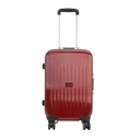 CARREFOUR Maleta de Cabina Blanda S 55cm Roja 4 Ruedas