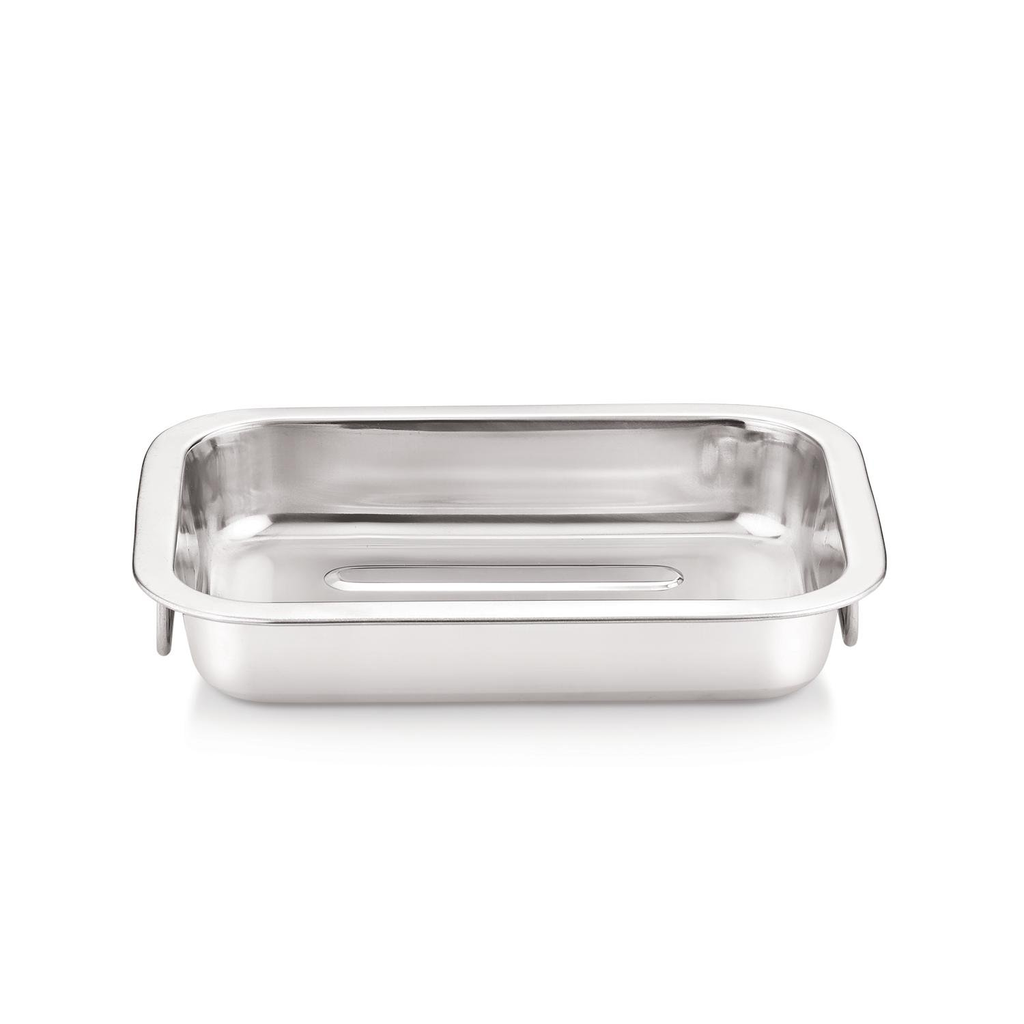 CARREFOUR Rectangular Stainless Steel Baking Dish 25x19cm HOME
