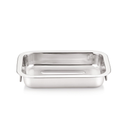 CARREFOUR Rectangular Stainless Steel Baking Dish 25x19cm HOME