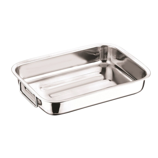 [3616181090913] CARREFOUR Plat à Inox Rectangulaire 30x20cm Essential HOME