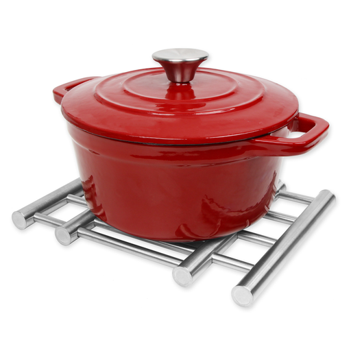 [3616181091156] CARREFOUR Stainless steel trivet HOME le dessous de plat