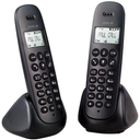 POSS Téléphone fixe sans fil Duo PSDP130D Noir