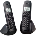 POSS Téléphone fixe Duo avec répondeur PSDP230D Noir