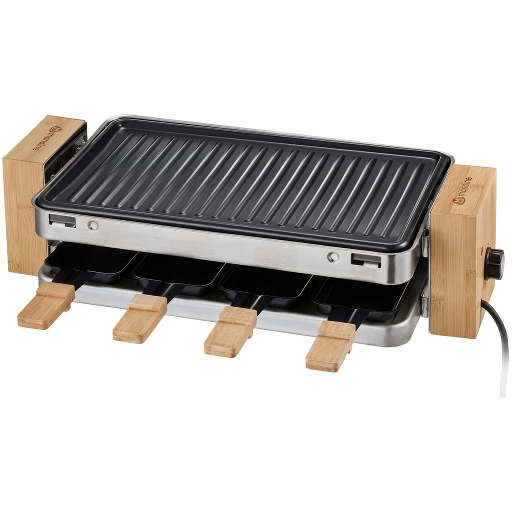 MANDINE Raclette y grill MBRG1500-19 Negro 1 unidad